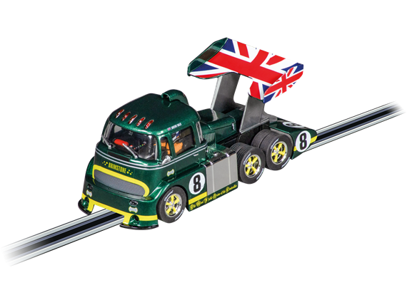 Carrera D132 20031093 Racetruck Cabover "British Racing Green, No.8"
