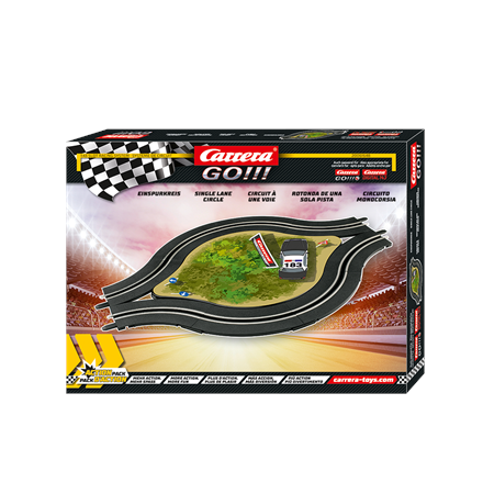 Carrera Go!!! 20061648 Einspurkreis mit Deko - GO!!! Plus, GO!!!