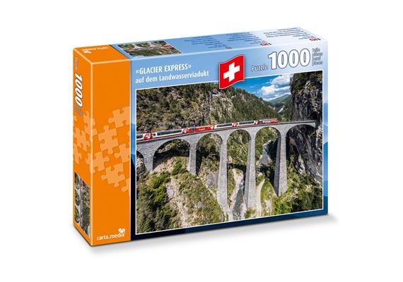 Carta.Media 7262 Puzzle Glacier Express auf Landwasserviadukt