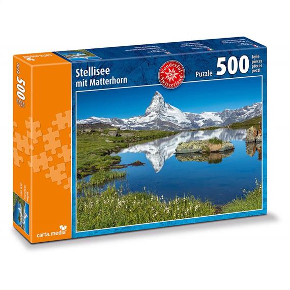 Carta.Media 7781 Puzzle Stellisee mit Matterhorn, 500 teilig