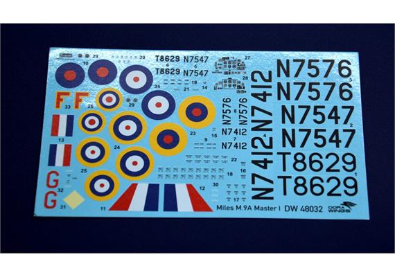 Dora Wings DW48033 Miles M.9 Master I, Massstab 1:48 | Bild 2