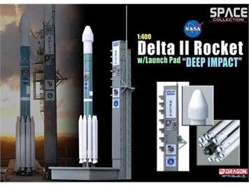 Dragon 500756243 DELTA II Rocket w/LaunchPad "Deep Impact" Fertigmodell 1:400