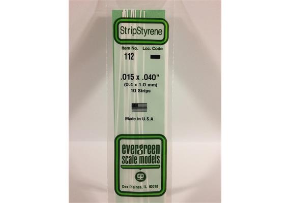 Evergreen 112 Vierkantprofile, 350x0,38x1,00mm, 10 Stück | Bild 2