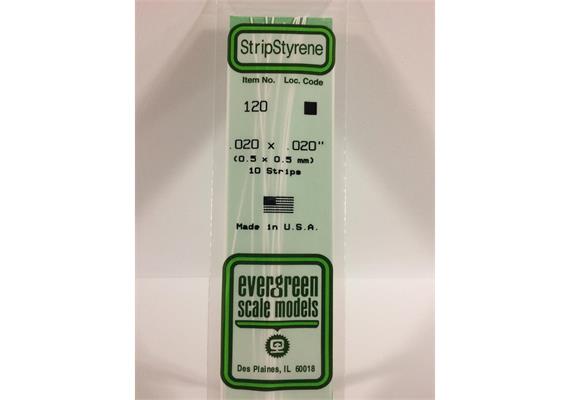 Evergreen 120 Vierkantprofile, 350 x 0,50 x 0,50 mm, 10 Stück | Bild 2