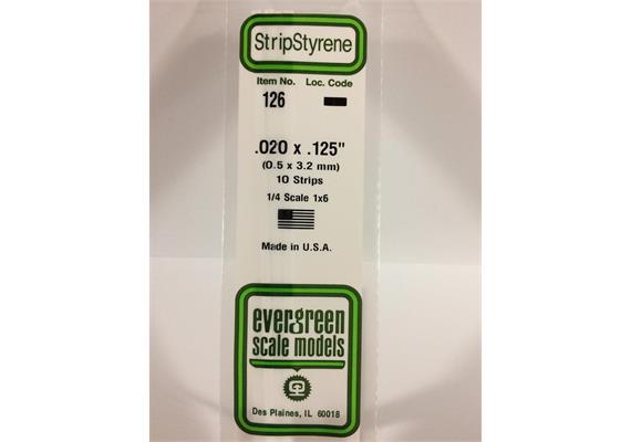 Evergreen 126 Vierkantprofile, 350 x 0,50 x 3,20 mm, 10 Stück | Bild 2