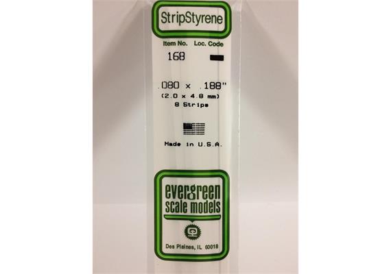 Evergreen 168 Vierkantprofile, 350x2,00x4,80mm, 8 Stück | Bild 2