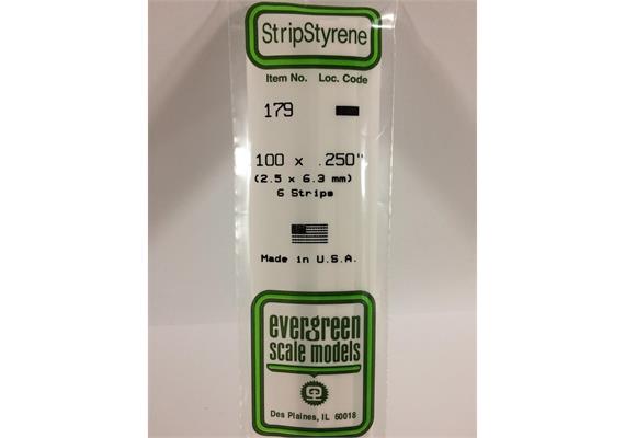 Evergreen 179 Vierkantprofile, 350x2,50x6,30mm, 6 Stück | Bild 2