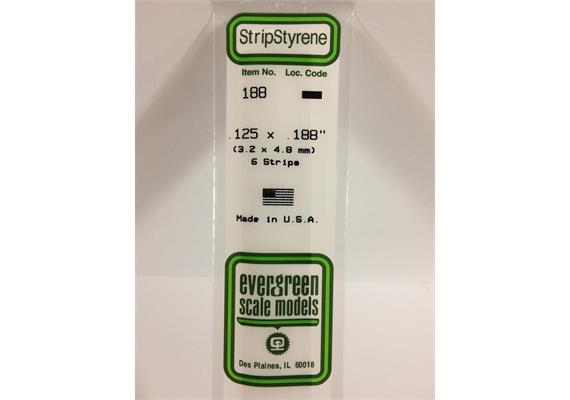 Evergreen 188 Vierkantprofile, 350x3,20x4,80mm, 6 Stück | Bild 2