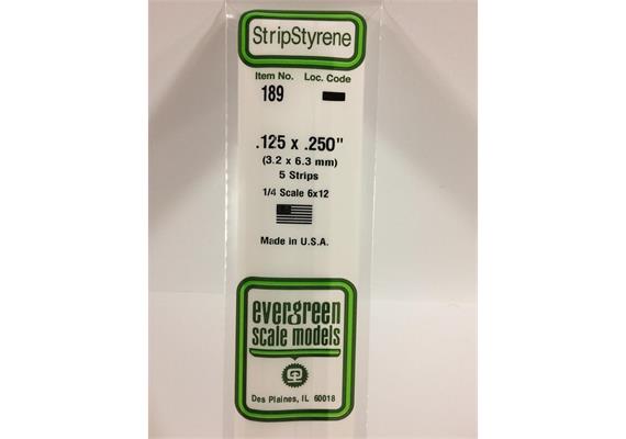 Evergreen 189 Vierkantprofile, 350x3,20x6,30mm, 5 Stück | Bild 2