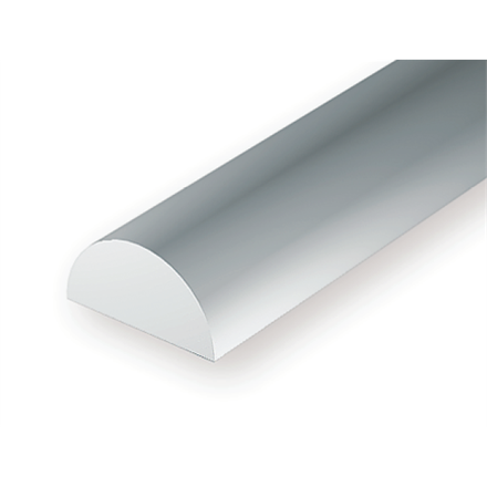 Evergreen 242 Halbrundstange, 35 cm lang, Durchm. 2,0 mm, 4 Stück