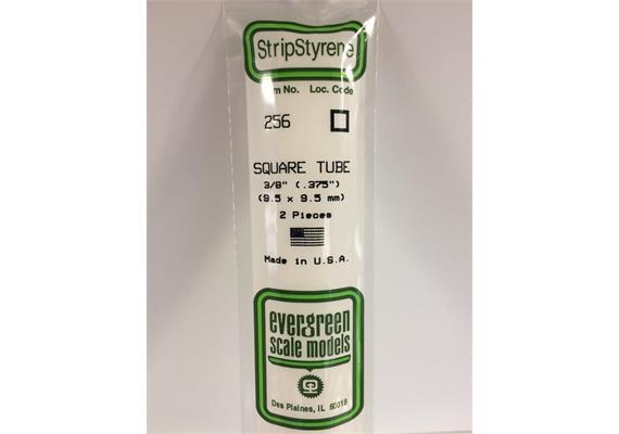 Evergreen 256 Quadratrohr, 35 cm lang, 9,5 mm Kantenl.-3/8. 2 Stück | Bild 2