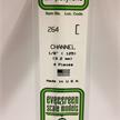 Evergreen 264 U-Profil, 350x3,2x1,2 mm - 1/8, 4 Stück | Bild 2