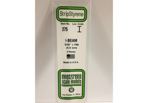 Evergreen 275 I-Profil, 350x4,0X2,0 mm - 5/32, 3 Stück | Bild 2