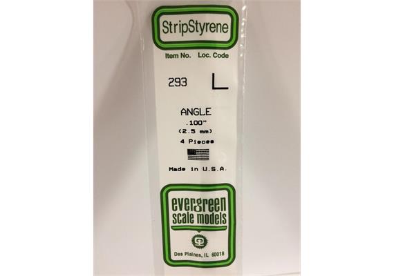 Evergreen 293 Winkelprofil, 350x2,5x2,5 mm,4 Stück | Bild 2