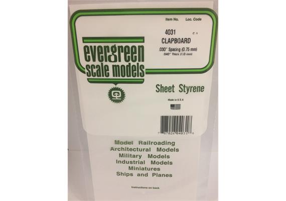 Evergreen 4031 Bretter-Verschalung, 1x150x300mm, Raster 0,75mm, 1 Stück | Bild 2