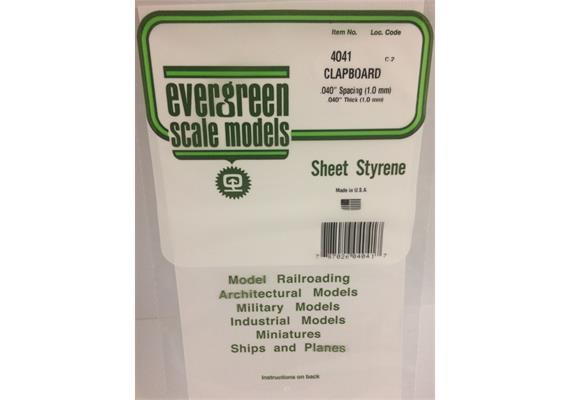 Evergreen 4041 Bretter-Verschalung, 1x150x300mm, Raster 1,00 mm, 1 Stück | Bild 2