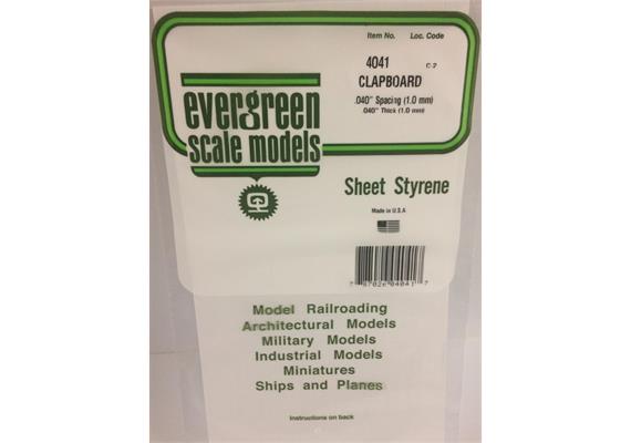 Evergreen 4041 Bretter-Verschalung, 1x150x300mm, Raster 1,00 mm, 1 Stück | Bild 2