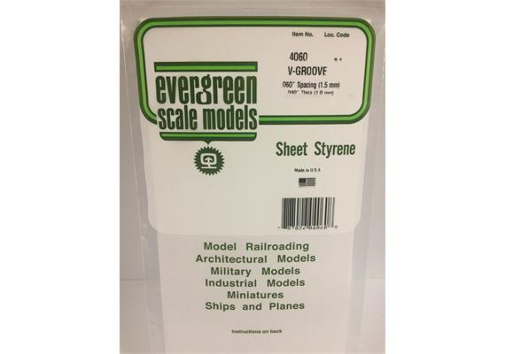 Evergreen 4060 Strukturplatte, 1x150x300 mm.Raster 1,50 mm, 1 Stück | Bild 2