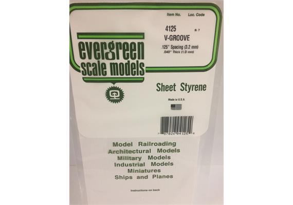 Evergreen 4125 Strukturplatte, 1x150x300 mm.Raster 3,20 mm, 1 Stück | Bild 2