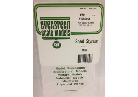 Evergreen 4250 Strukturplatte, 1x150x300 mm.Raster 6,30 mm, 1 Stück | Bild 2