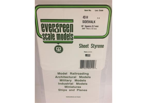 Evergreen 4514 Gehwegplatten , 1x150x300 mm.Raster 3,2x3,2 mm, 1 Stück | Bild 2