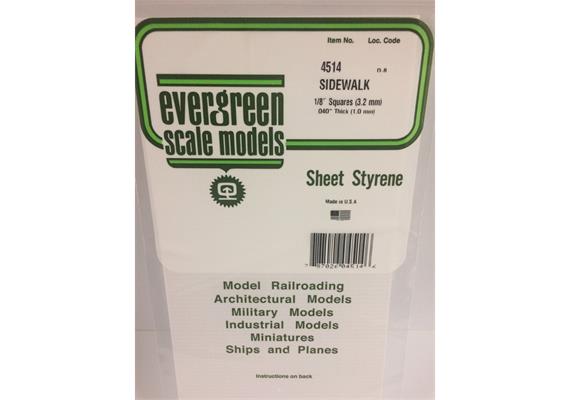 Evergreen 4514 Gehwegplatten , 1x150x300 mm.Raster 3,2x3,2 mm, 1 Stück | Bild 2