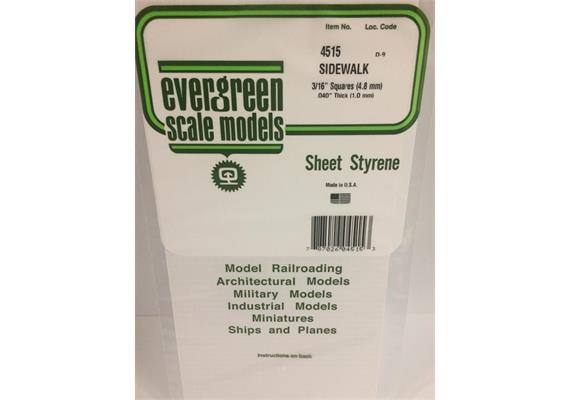 Evergreen 4515 Gehwegplatten , 1x150x300 mm.Raster 4,7x4,7 mm, 1 Stück | Bild 2