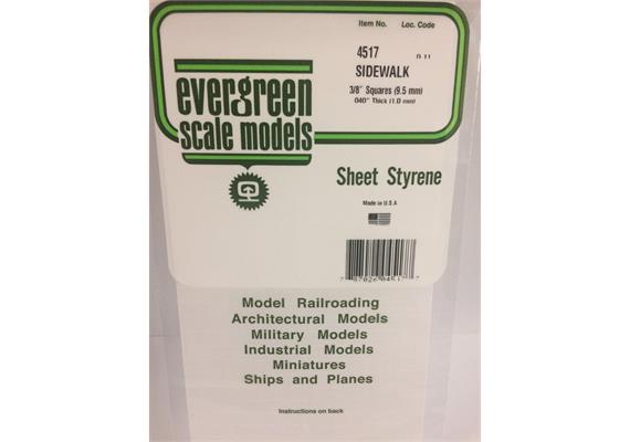 Evergreen 4517 Gehwegplatten , 1x150x300 mm.Raster 9,5x9,5 mm, 1 Stück | Bild 2