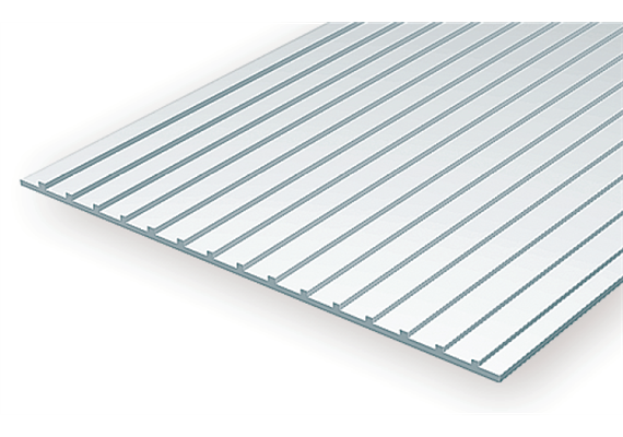 Evergreen 4524 Wellblech gefalzt, 1x150x300 mm, Raster 12,70 mm, 1 Stück | Bild 1