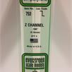 Evergreen 753 Z-Profil, 35 mm lang, Höhe 2,5mm, Dicke 0,45 mm , 4 Stück | Bild 2