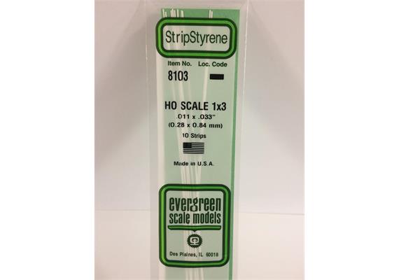 Evergreen 8103 Leisten, 350x0,28x0,84 mm, 10 Stück | Bild 2