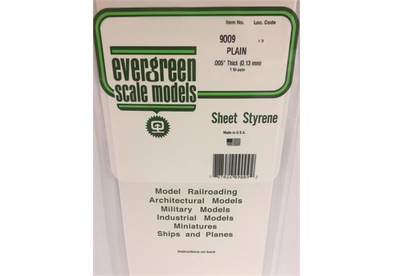 Evergreen 9009 Weiße Polystyrolplatte, 150x300x0,13 mm, 3 Stück | Bild 2