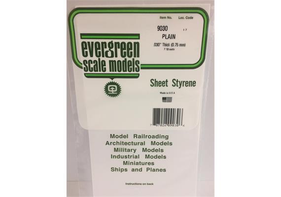 Evergreen 9030 Weiße Polystyrolplatte, 150x300x0,75 mm, 2 Stück | Bild 2