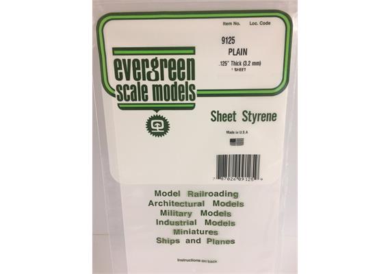 Evergreen 9125 Weiße Polystyrolplatte, 150x300x3,20 mm, 1 Stück | Bild 2