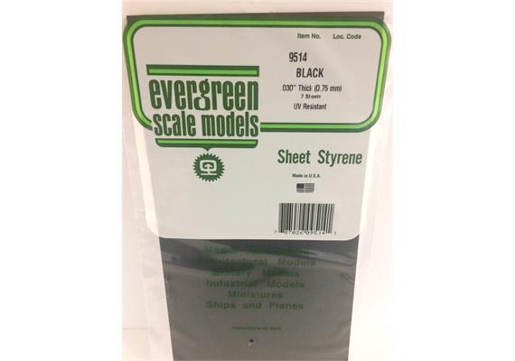 Evergreen 9514 Schwarze Polystyrolplatten, 150x300x0,75 mm, 2 Stück | Bild 2