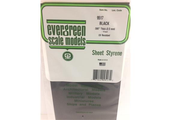 Evergreen 9517 Schwarze Polystyrolplatten, 150 x 300 x 2,00 mm, 1 Stück | Bild 2