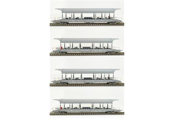 Exact-Train 25003 BLS 4er Set 3. Verladewagen Sdt, Ep VI, DC 2L - H0 (1:87)