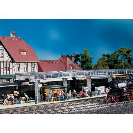 Faller 120188 Bahnsteig mit Kiosk Schönblick Spur H0