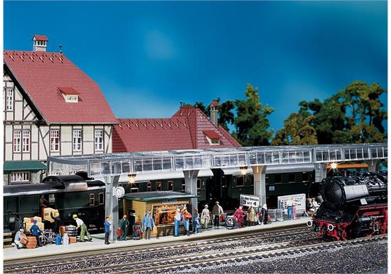 Faller 120188 Bahnsteig mit Kiosk Schönblick Spur H0 | Bild 1