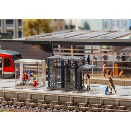 Faller 120297 Moderner Aufzug mit Antriebsteil - H0 (1:87)