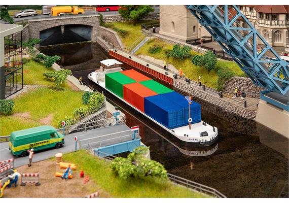 Faller 131013 Flussfrachter mit Containern - H0 (1:87) | Bild 1