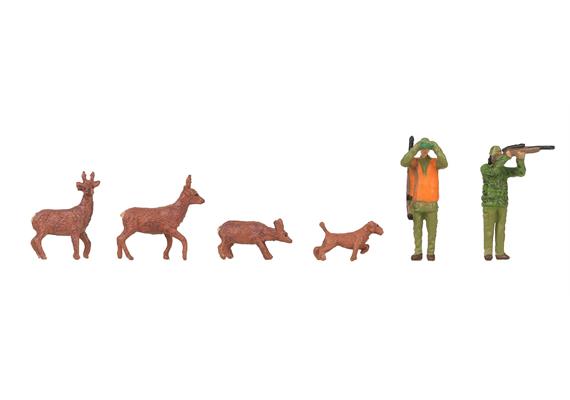 Faller 151702 Jäger und Rehe - H0 (1:87) | Bild 1