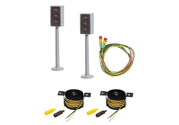 Faller 161656 2 LED-Ampeln mit Stopp-Stellen - H0 (1:87)