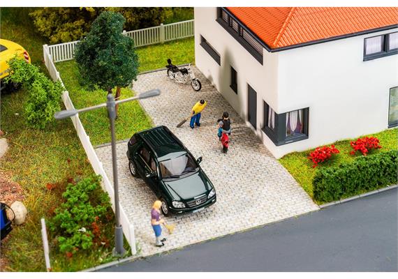 Faller 170317 PREMIUM Straßenfolie Kopfsteinpflaster, grau meliert - H0 (1:87) | Bild 1