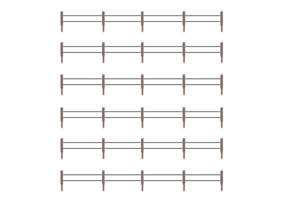 Faller 180432 Eisenzaun mit Betonpfosten - H0 (1:87) | Bild 2