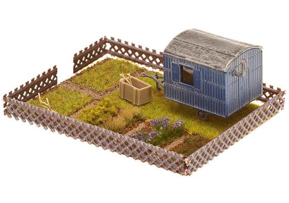 Faller 180490 Schrebergarten mit Bauwagen - H0 (1:87) | Bild 3