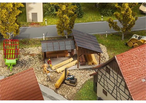 Faller 180498 Holzlagerschuppen HO | Bild 1