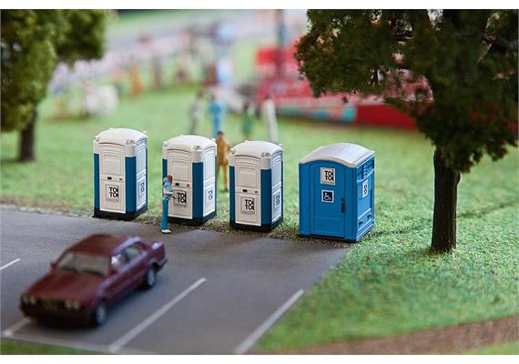 Faller 180543 Mobile Toilettenkabinen Toi Toi | Bild 1