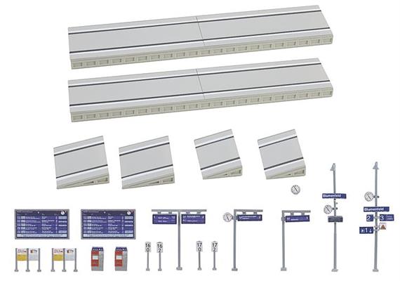Faller 222111 Moderner Bahnsteig mit Zubehör - N (1:160) | Bild 2