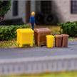 Faller 272926 Mülltonnen-Set, braun und gelb - N (1:160) | Bild 1